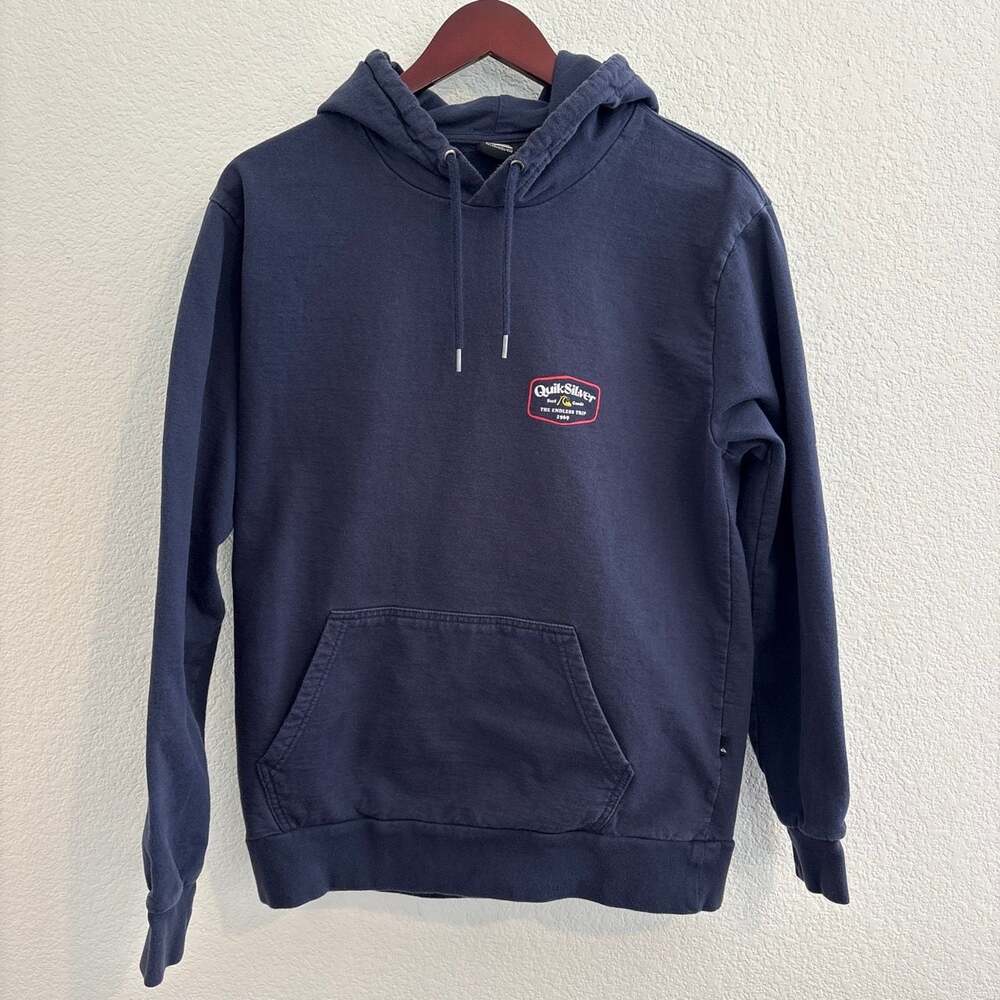 Men’s Quiksilver The Endless Trip 1969 Pullover Hoodie Dark Navy Blue